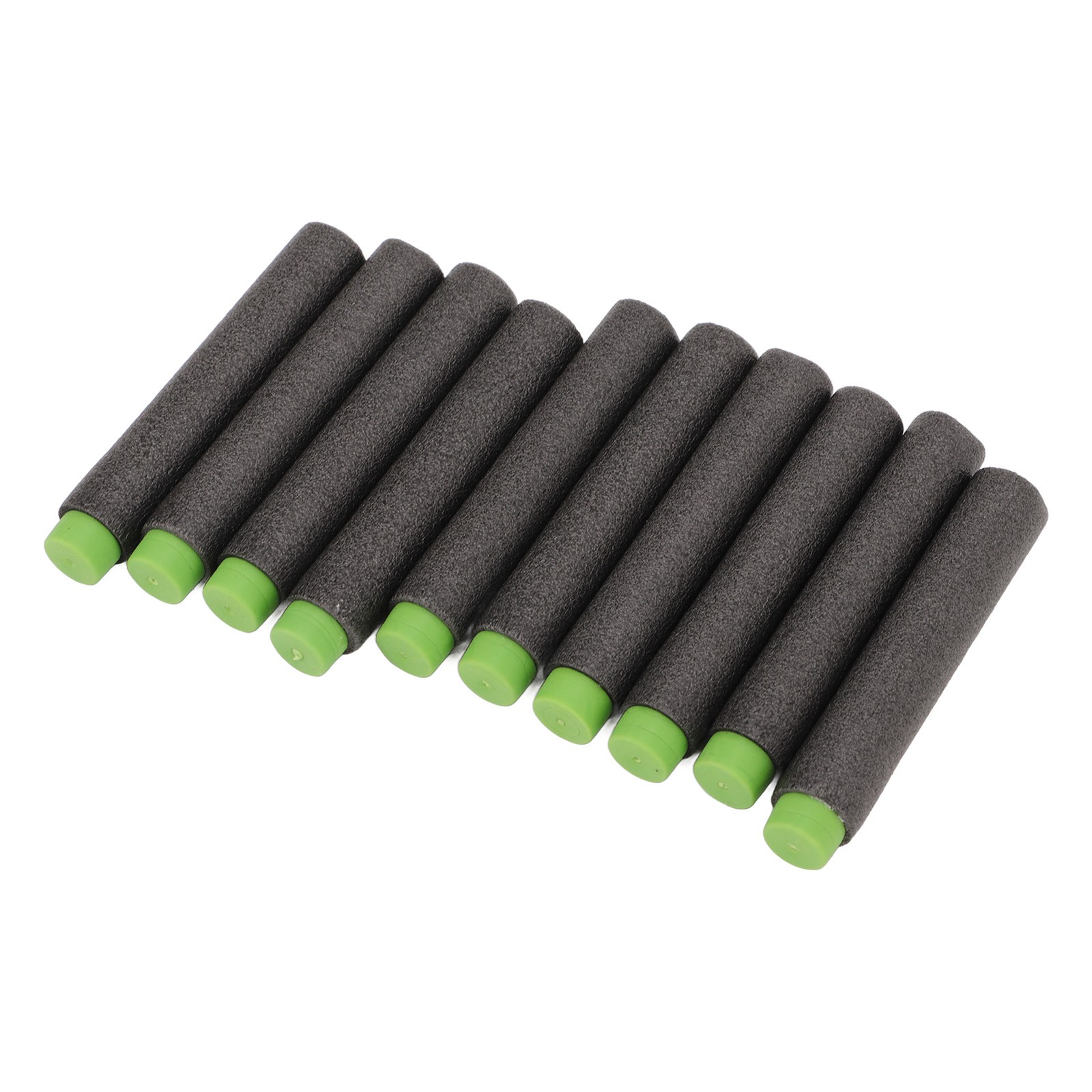200PCS Refill Darts Shots EVA 70mm Black And Green High Density Shooting Toy