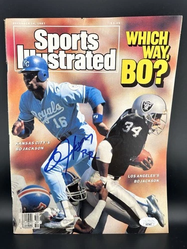 Bo Jackson Signed 1987 Sports Illustrated Magazine Autograph JSA COA RARE
