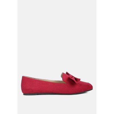 London Rag Womens Remee Front Bow Loafers 8