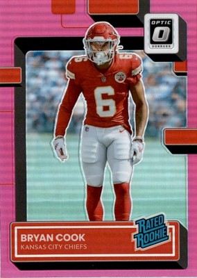 2022 Donruss Optic #272 Bryan Cook Pink Kansas City Chiefs