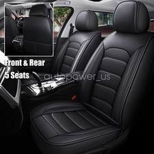 Leather Car Seat Covers 5 Seats Front Seat Cover Rear Full Set For Toyota Tundra