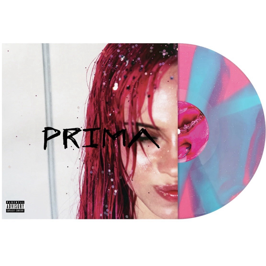Prima Blood Records Exclusive X/3000 Pink Blue Ripple W/ Silver Glitter
