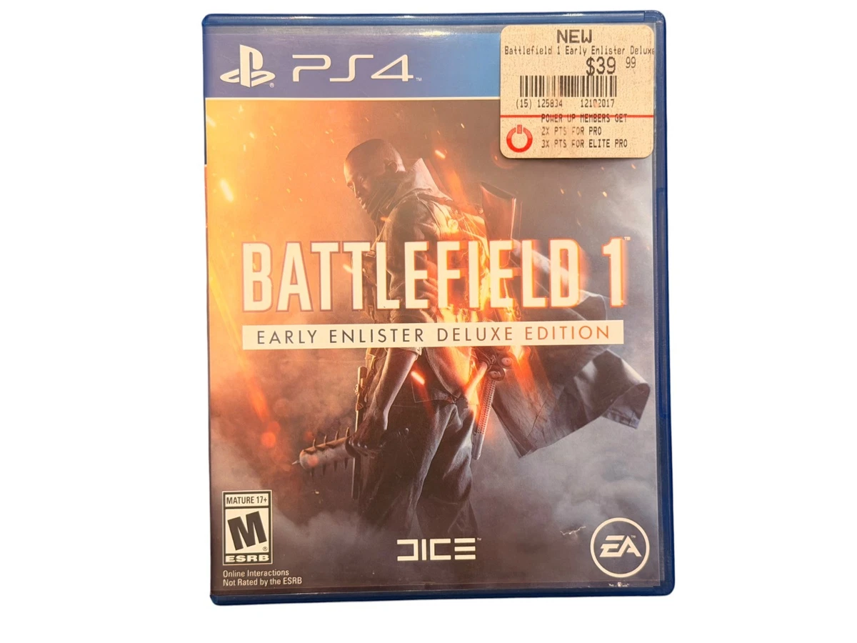 Sony PlayStation 4 Battlefield 1 Early Enlister Video Games for