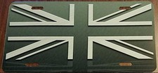 United Kingdom Uk Flag Custom License Plate Union Jack Emblem Gray Version United Kingdom Uk Flag Custom License Plate Union Jack Emblem Gray Version