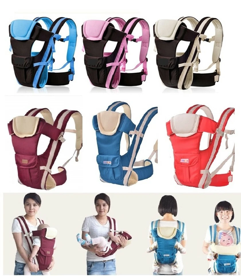 Portabebés portabebés bolsa de transporte portabebés portabebés 4 en 1 niños 3,5-15 kg correa de transporte