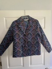 CHICO  s Jacket Multicolor Jacket Blazer  Brocade Size 1 Medium. NWOTs