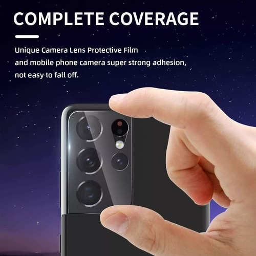 For Samsung Galaxy S21 Plus S21+ Ultra 5G Camera Lens Tempered Glass Protector - Photo 5 sur 6