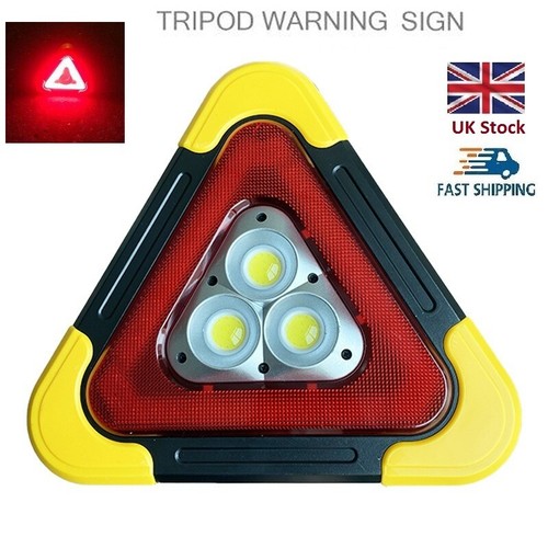 Warning Triangle Car Light MultiFunction Road EU Emergency Breakdown
