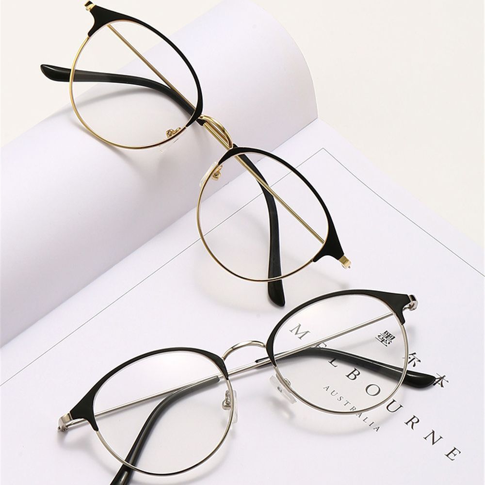 Round Frame Classic Eyeglasses Myopia Glasses Optical