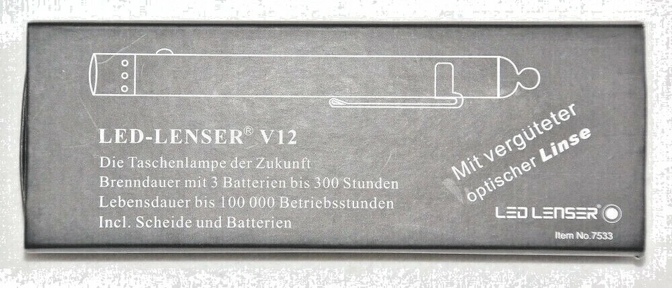 LED Lenser Linterna Taller V12 Vara de Trabajo Bolsa de Cinturón Classic Blanco - Imagen 4 de 4