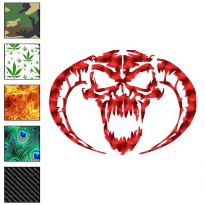 Demon Devil Skull, Vinyl Decal Sticker, 40 Patterns & 3 Sizes, #205