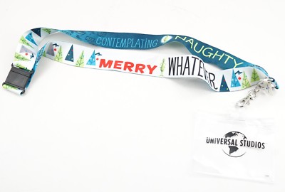 NEW Universal Studios The GRINCH Merry WHATEVER Reversible 2018 Lanyard 