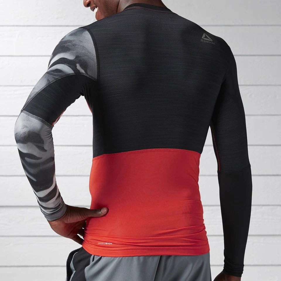 REEBOK PERFORMANCE ACTIVCHILL COMPRESSION BASELAYER SHIRT TOP - Image 4 of 4