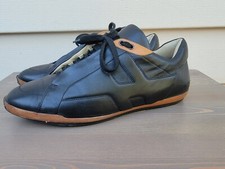 HERMES Hombre Tenis/Zapatos Cuero Negro Talla 43.5 EE. UU. 10.5