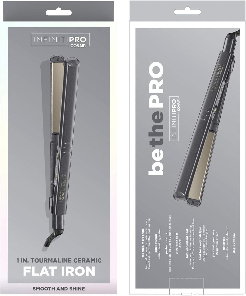 Tourmaline Ceramic Flat Iron Plancha Infiniti Pro By Conair