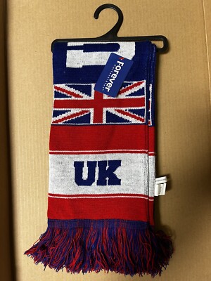 Forever Collectibles United Kingdom UK Fan Scarf NEW Men s Women s