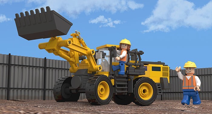 Komatsu Wheel Loader Building Blocks Set - First Gear 90-0547 | eBay