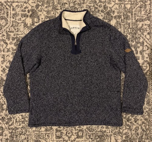 Orvis Sherpa Lined Pullover Sweatshirt 