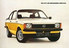 OPEL Kadett C Coupe GTE 1000er Serie Posterdruck im Format 70 x 50 cm Oldtimer