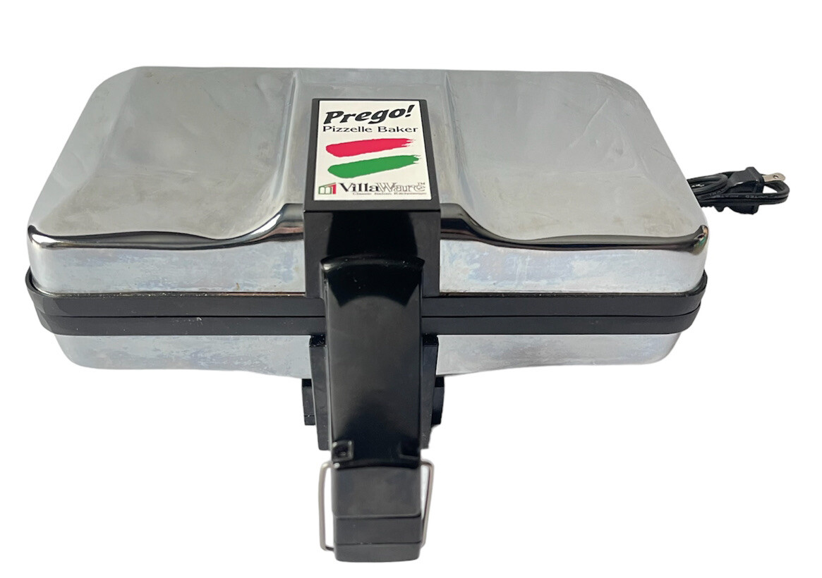 VILLAWARE 3600NS PREGO PIZZELLE BAKER NONSTICK ITALIAN COOKIE WAFFLE