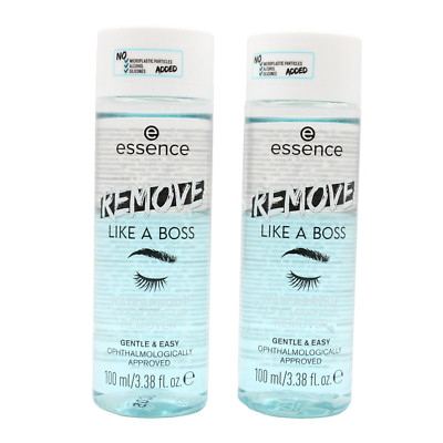 2x essence REMOVE LIKE A BOSS Waterproof Eye Make-up Remover 2x 100ml - NEU