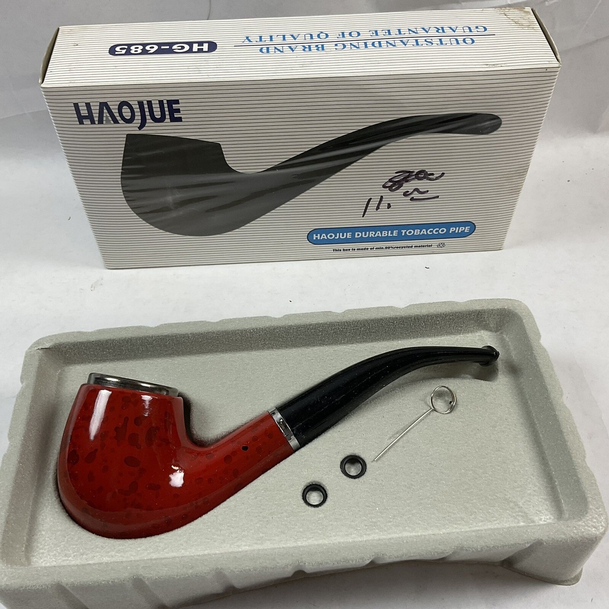 Durable HAOJUE Tobacco-Smoking Pipe New in original box, HG-685