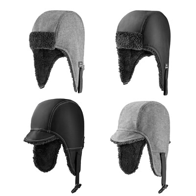 ROCKBROS Fahrrad Wintermütze Mit Ohrenklappen Fellmütze Wintercap Warm Hüte DHL