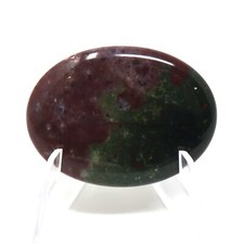 Piedra de preocupación de ágata india #178 - 40 mm X 30 mm o 1,5" x 1" - 6 mm de grosor - piedra de bolsillo