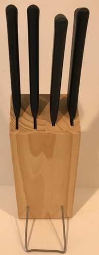 IKEA 5 Piece Kitchen Knife Set 4 knives Wooden Block - 第 4/6 張圖片
