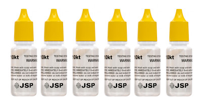 5 Bottles 10K Gold Testing Solution Acids Jeweler Test Gold Authenticity JSP