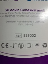 15 NEW BOX OF 20 EAKIN CONVATEC COHESIVE SEALS MODEL 839002 Selling in bulk 820