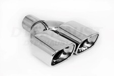Dt-25218 Dual Rectangle Resonate Roll Angle Stainless Tip 2.5 In 10.25 L