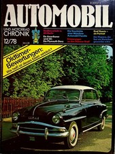 Automobil Chronik 12/1978 Plymouth Story Stoewer Greif Junior 