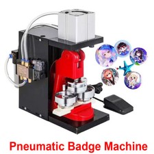 Automatic Badge Machine Pneumatic Button Maker Badge Making Machine With Mould