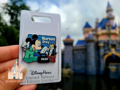 Disney Nurse s Day 2022 Scrubs Nurse Mickey Mouse & Figaro Limited Release Pin