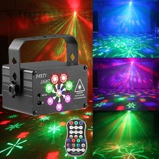 Party Lights DJ Disco Lights 240 Patterns LED Voice Activated Laser Strobe St...