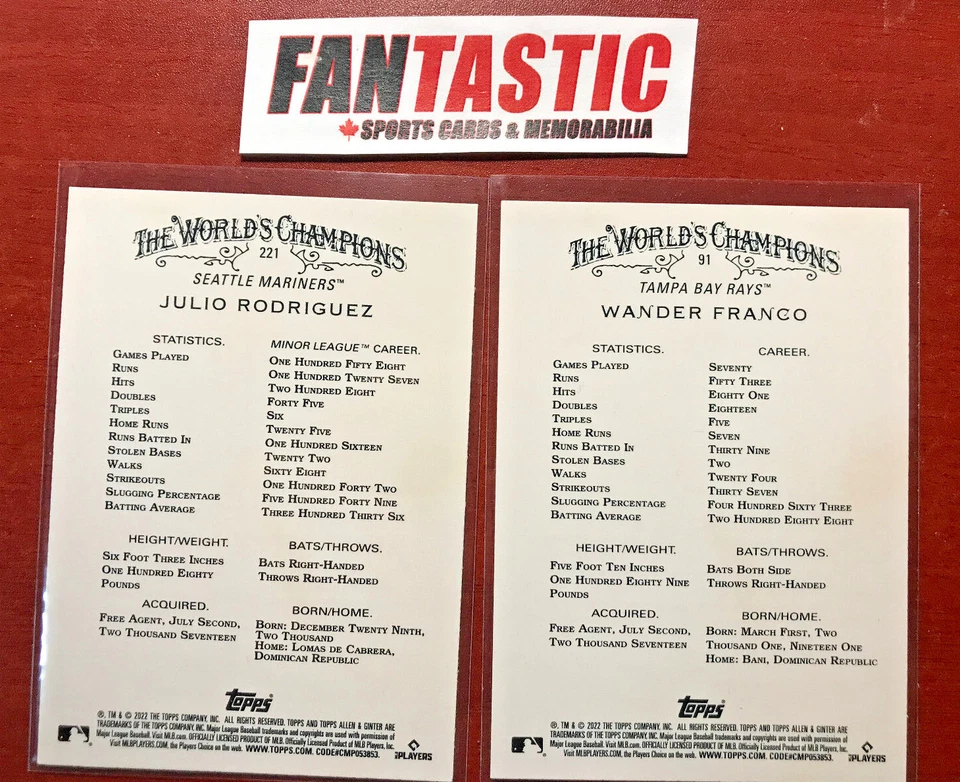 2022 Topps Allen & Ginter SILVER Parallel Hot Box Cards YOU PICK #1-250 inc RC - Image 2 of 2