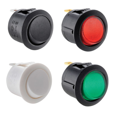Maplin runde Wippschalter 20 mm Ausschnitt SPST