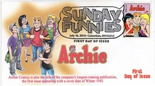 AO 4469-3, 2010, Sunday Funnies, Pictorial Postmark, Add-on Cachet, First Day Co