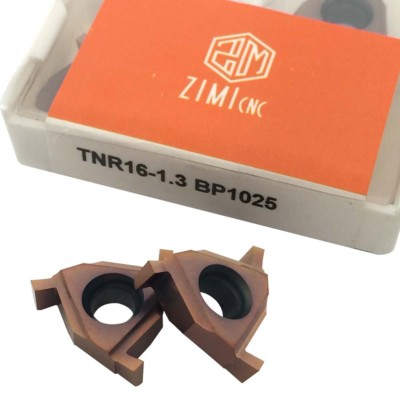 10pcs TNR16-1.3 BP1025 CNC Carbide Grooving Inserts, 1.3mm Width, for Cut-Off