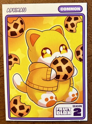 aphmau pokemon card NOI CAT - APHMAU Season 2 Fruit Blox Trading Card TCG CCG VIDCON 2024