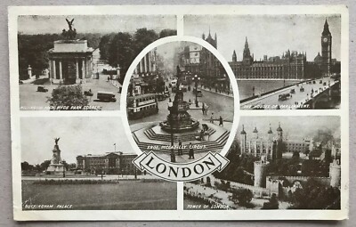 LONDON * 1953 gel. * Hyde Park Corner * Parlament * Buckingham Palace * Tower