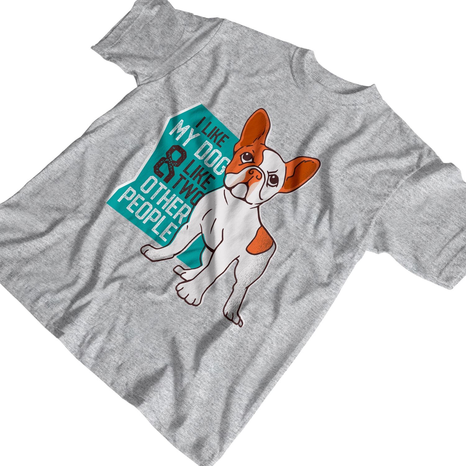 ALTRA 1Tee Maglietta Uomo Mi piace il mio cane e come altre due persone