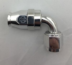 W606p 6an 90 Degree Hose End Ptfe Teflon Swivel 6 An Fitting 6 Polished Ebay
