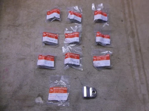 Lot of 10 Chrome Turn Signal Clamps for 1968 - 1984 Harley Davidson FLH Dressers