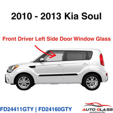 Fit 2010-2013 Kia Soul Driver Side Left Front Door Window Glass Fit 2010-2013 Kia Soul Driver Side Left Front Door Window Glass