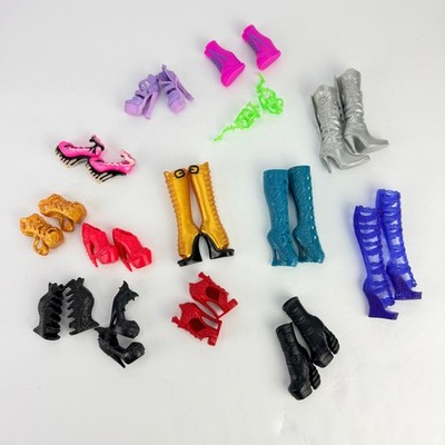 Monster High Ever After High Doll Shoes Boots Lot 14 Pairs Mattel Accessories