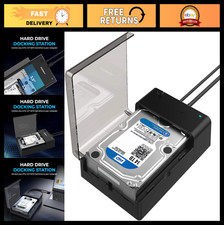USB 3.0 to SATA External Hard Drive Docking Station for 2.5"/3.5" HDD/SSD, UASP