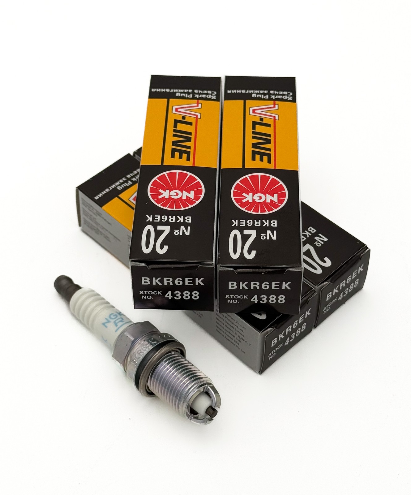 4x NGK BKR6EK Spark Plug 4388 for BMW Alpina Citroën Opel Porsche Saab