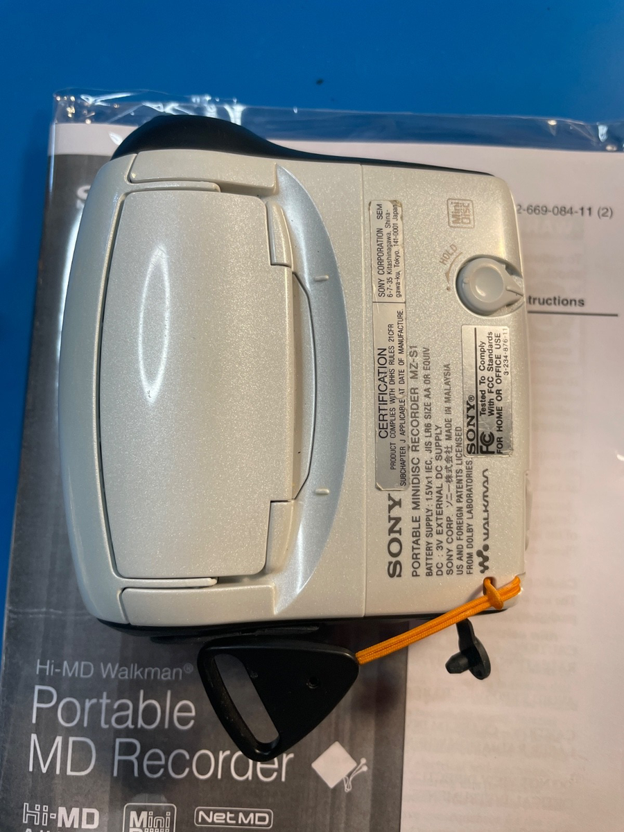 Sony MZ-S1 Net MD Sports Walkman MiniDisc Recorder G